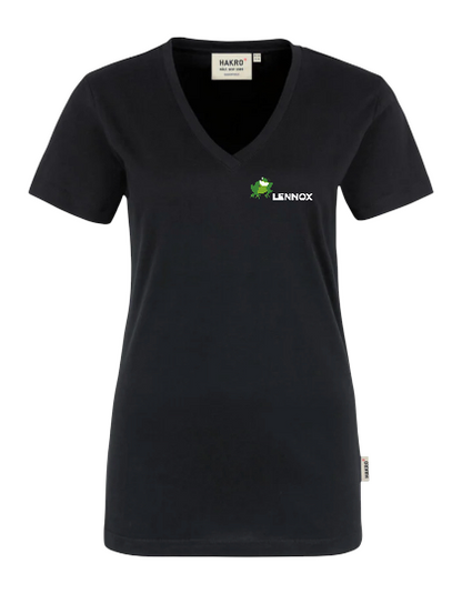 HAKRO DAMEN V-SHIRT CLASSIC - NO. 126 Motiv: Laabfrösch