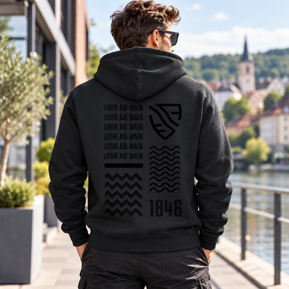 Hoodie Drummer 2.0 ST/ST Stickmotiv Black-Edition I TSV Lohr