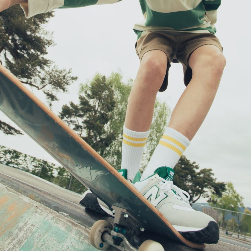 Tennis Socks MR. SOCKS white/green mit Logo Laabfrösch Art.-Nr.: L05004