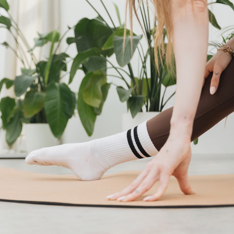 Tennis Socks MR. SOCKS white/green mit Logo Laabfrösch Art.-Nr.: L05004