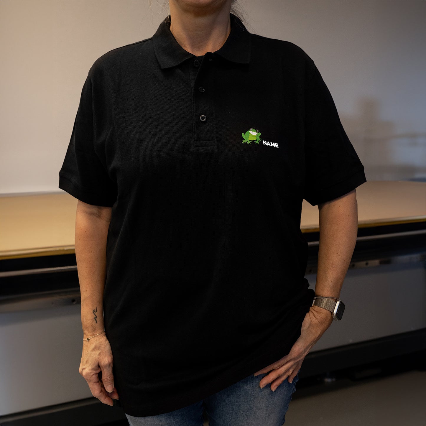 HAKRO POLOSHIRT CLASSIC - NO. 810 Motiv: Laabfrösch