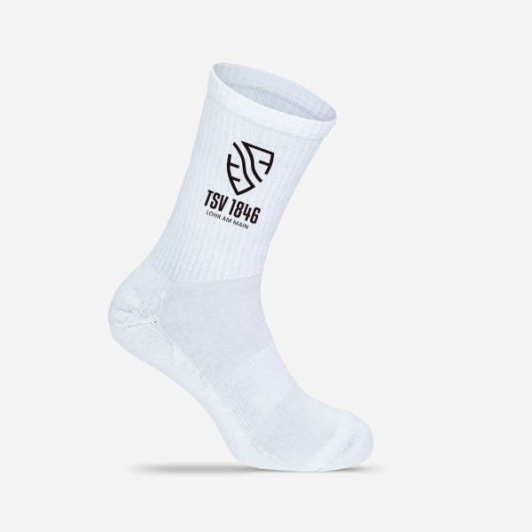 Tennis Socks MR. SOCKS white mit Logo TSV Lohr Art.-Nr.: L05004