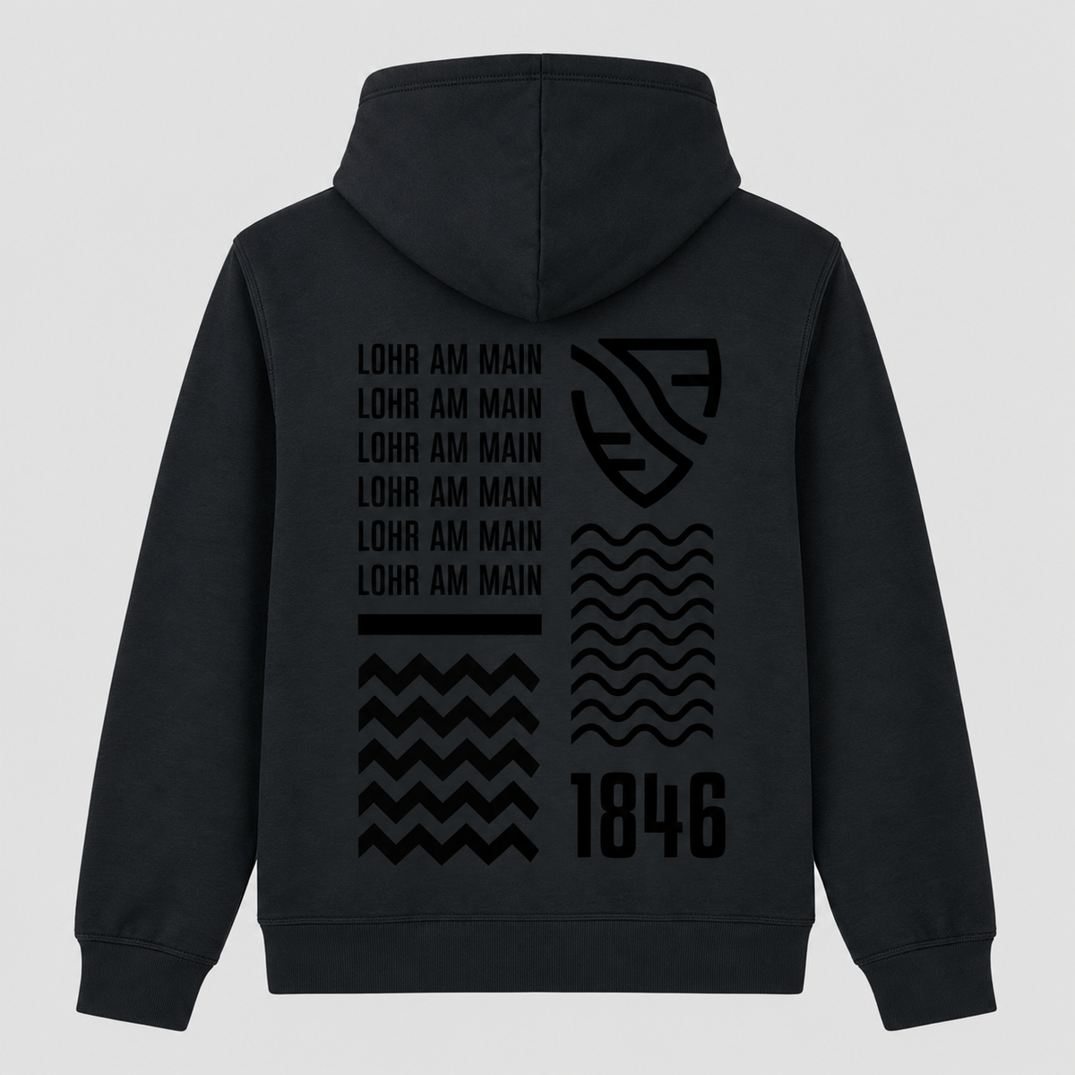 Zip-Hoodie Mixer ST/ST Stickmotiv Black-Edition I TSV Lohr